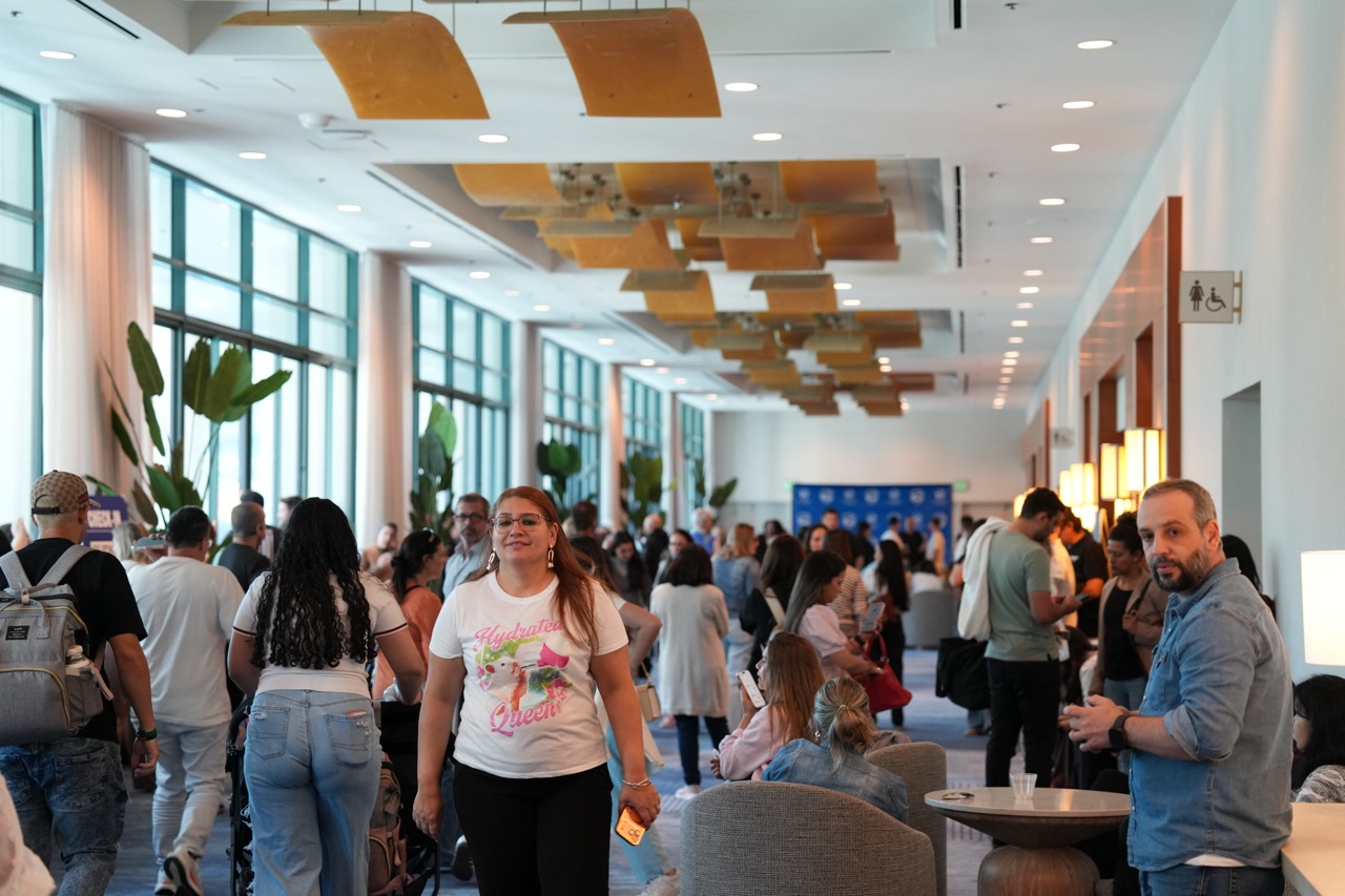 Students gathering at Living Water University